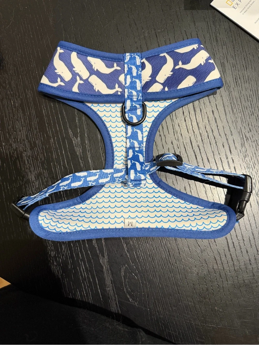 Cocopup Blue Whale Print Dog Harness